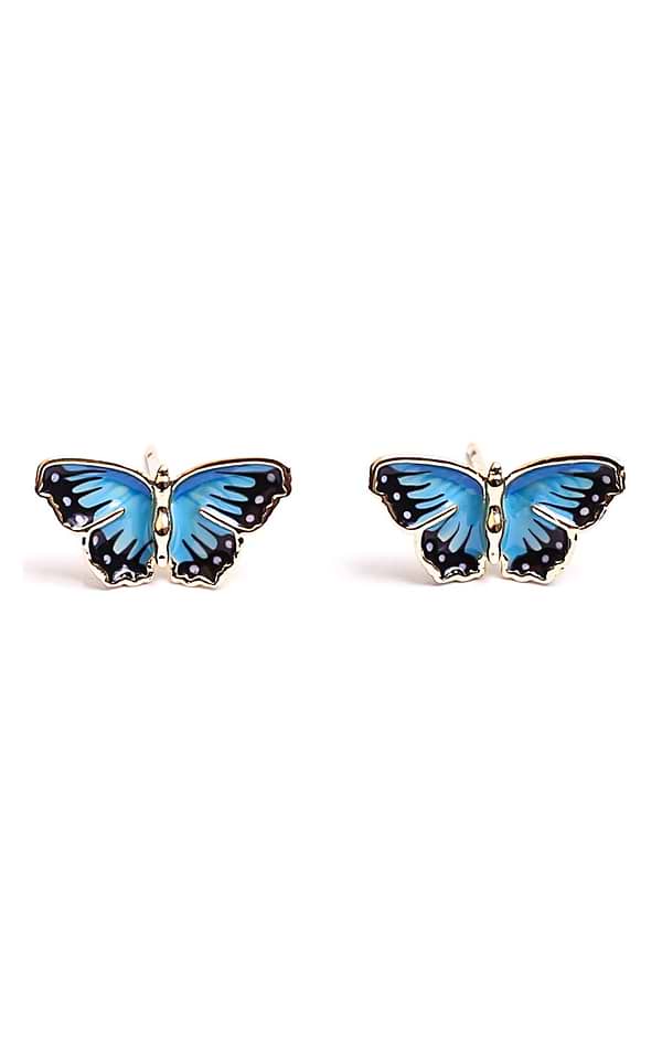 Bill Skinner Butterfly Stud Earrings