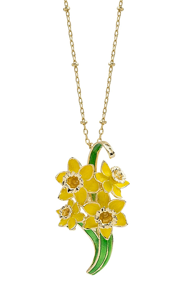 Bill Skinner Daffodil Pendant Necklace