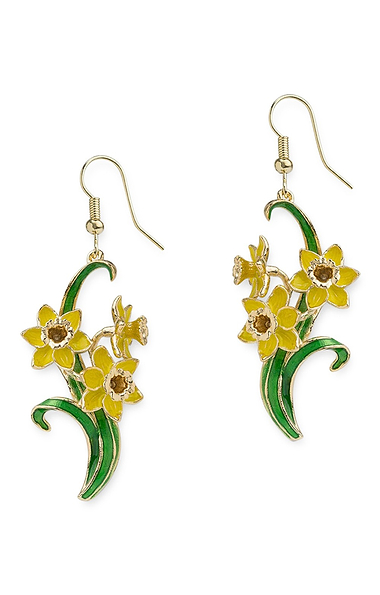 Bill Skinner Daffodil Drop Earrings