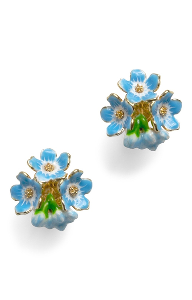 Bill Skinner Forget Me Not Earrings