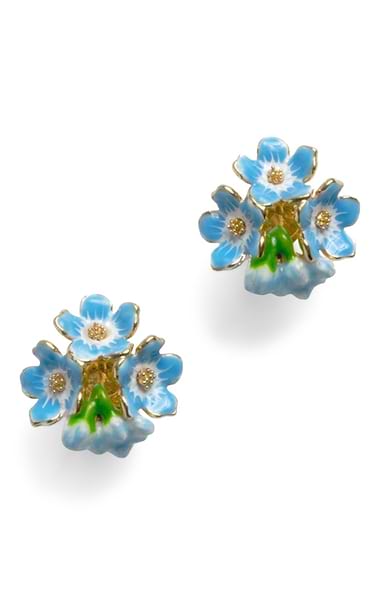 Bill Skinner Forget Me Not Earrings