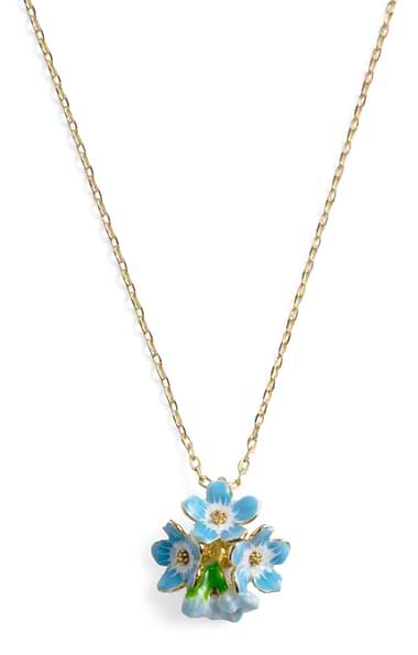 Bill Skinner Forget Me Not Pendant Necklace