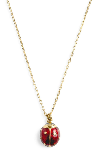 Bill Skinner Ladybird Pendant Necklace