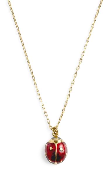 Bill Skinner Ladybird Pendant Necklace