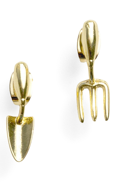 Bill Skinner Spade and Trowel Stud Earrings