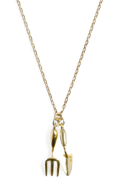 Bill Skinner Spade and Trowel Pendant Necklace