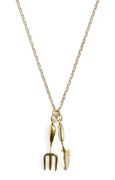 Bill Skinner Spade and Trowel Pendant Necklace