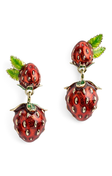 Strawberry Drop Earrings