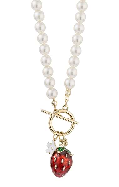 Strawberry Pearl Necklace
