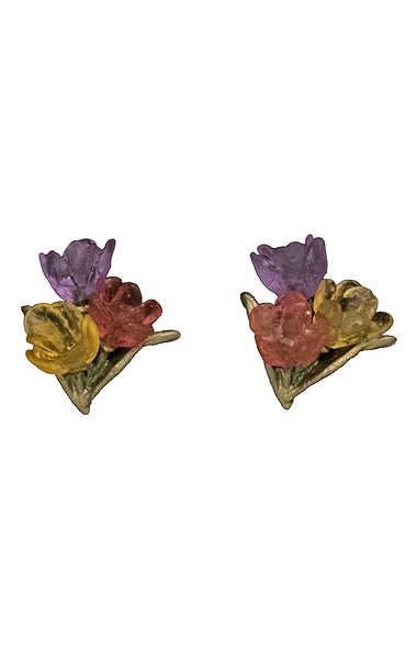 Ladies Michael Michaud Tulip Stud Earrings
