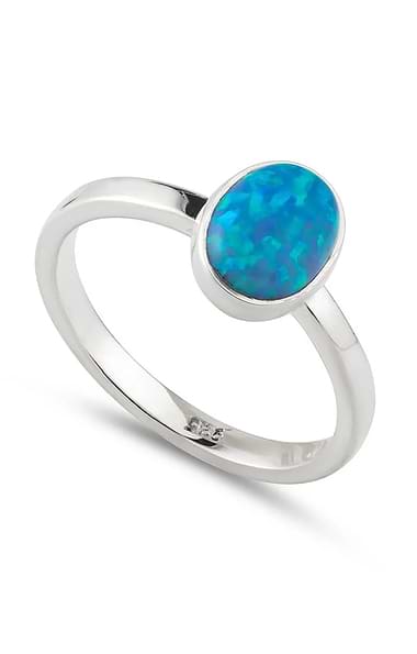 Ladies Oval Opal Ring
