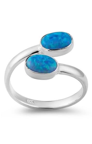 Ladies Double Opal Ring
