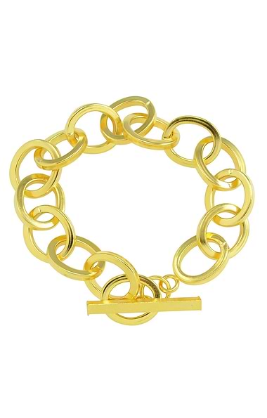 Adelise T-Bar Chain Link Bracelet