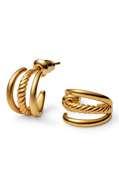 Laia Illusion Hoop Earrings