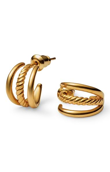 Laia Illusion Hoop Earrings