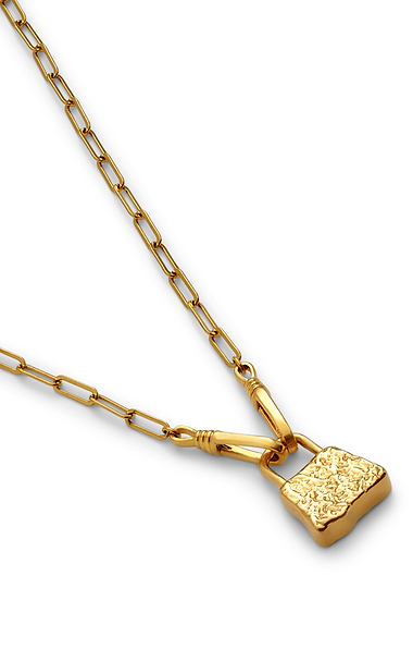 Ladies Katie Loxton Luxe Lock Necklace