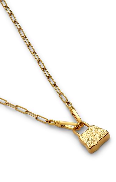 Ladies Katie Loxton Luxe Lock Necklace