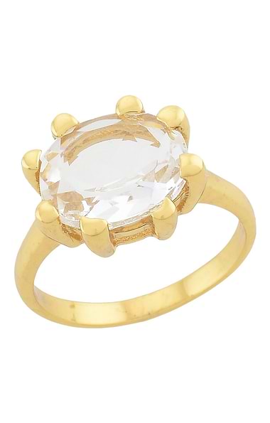 Ladies Oval Claw Ring