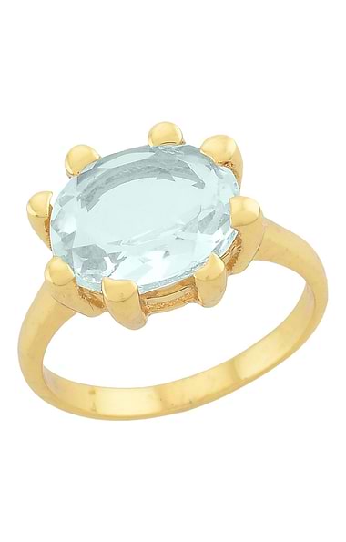 Ladies Oval Claw Ring