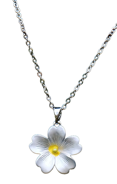 Ladies Primrose Yellow Flower Necklace