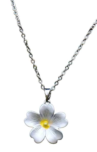 Ladies Primrose Yellow Flower Necklace