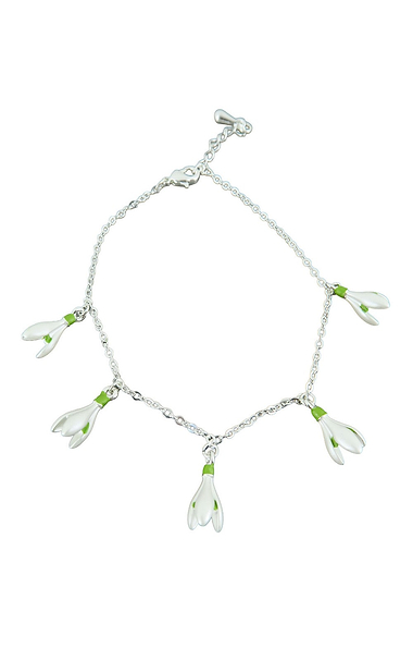 Ladies Snowdrop Charm Bracelet