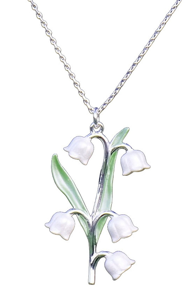 Ladies Lily of The Valley Flower Necklace