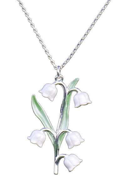 Ladies Lily of The Valley Flower Necklace