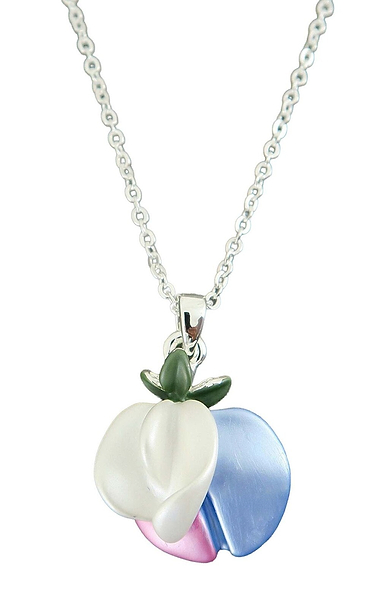 Ladies Sweet Pea Pastel Flower Necklace