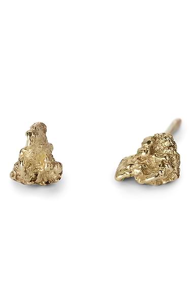 Ladies Nugget Stud Earrings