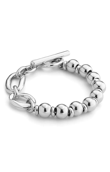 Uno de 50 Sterling Silver-Plated Bracelet with Rectangular Links
