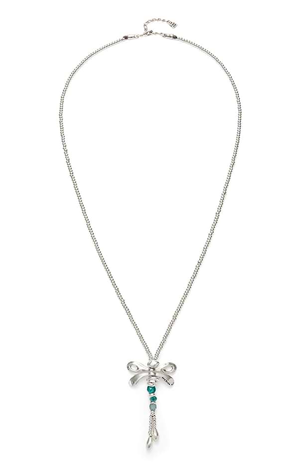 Uno de 50 Sterling Silver Dragonfly Crystal Necklace