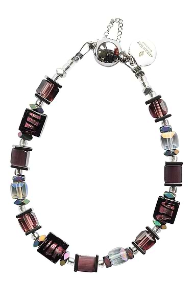 Arran Bay 18 inch Halo Jasper and Hematite Necklace