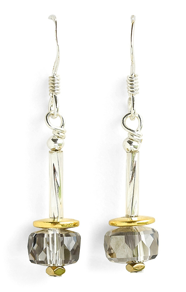 Arran Bay Glass and Hematite Drop Earrings