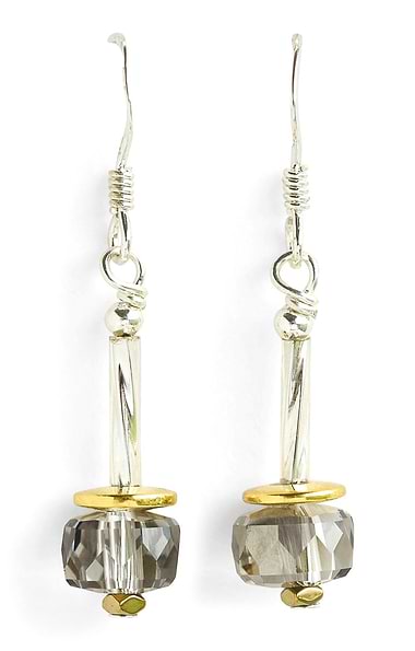 Arran Bay Glass and Hematite Drop Earrings
