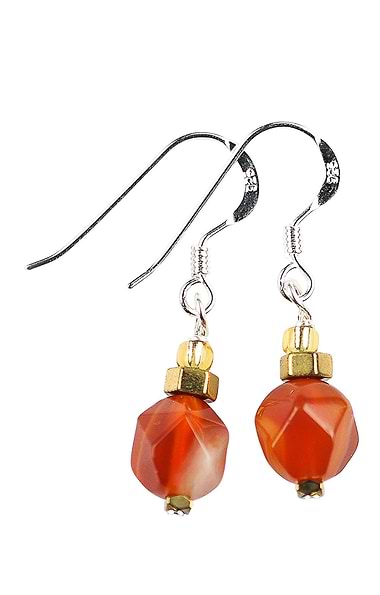 Arran Bay Hematite Brown/Rust Drop Earrings