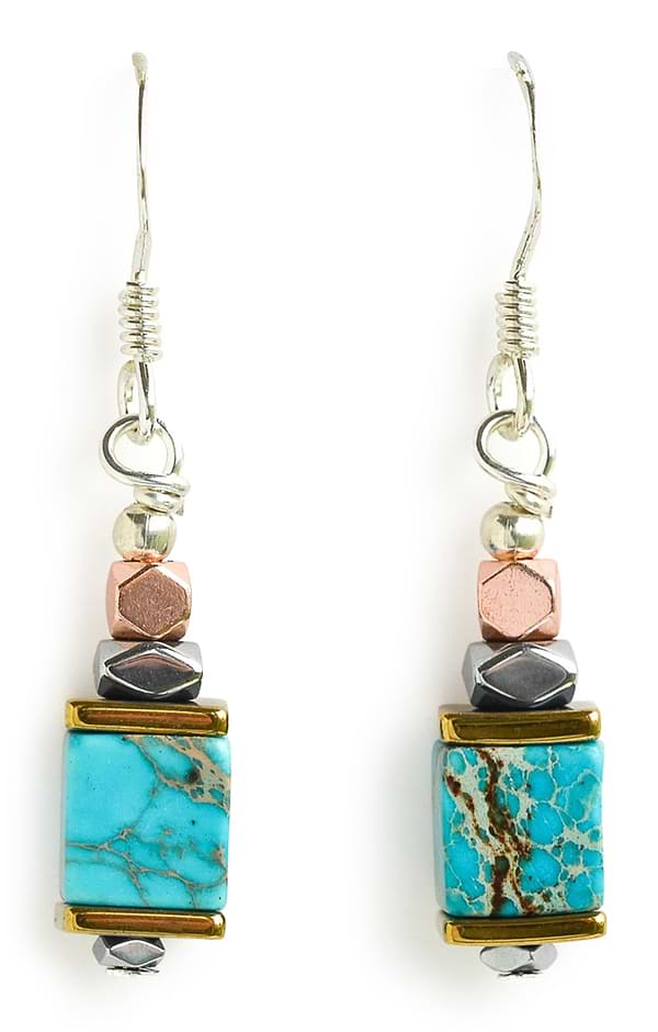 Arran Bay Jasper Drop Earrings