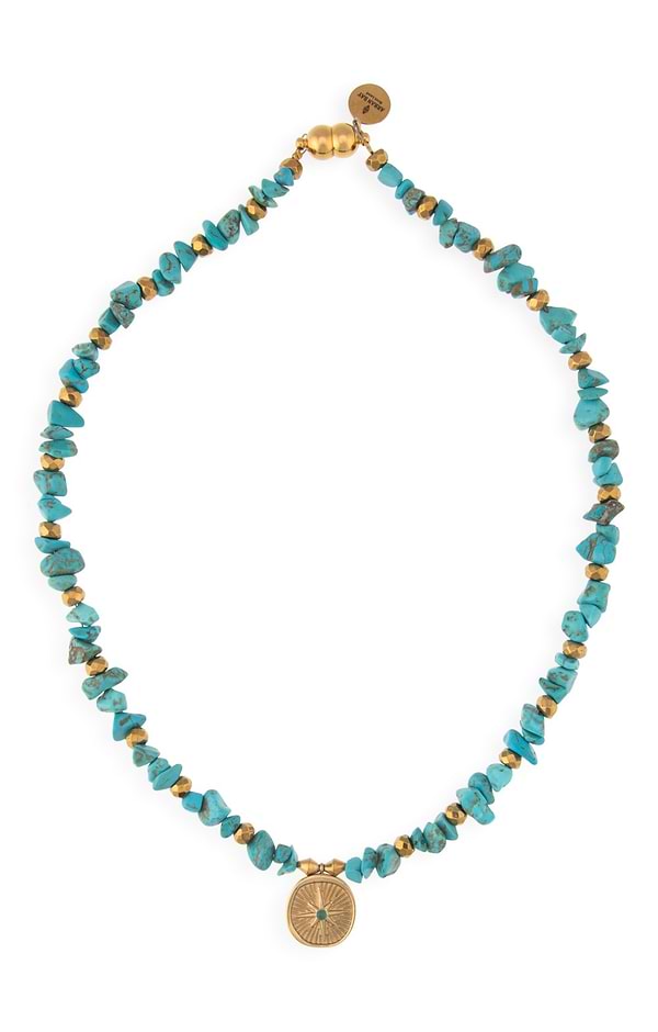 Arran Bay Turquoise Compass Necklace