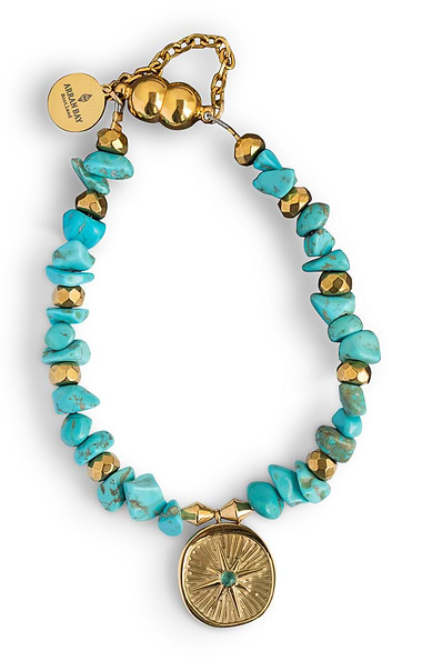 Arran Bay Turquoise Compass Bracelet