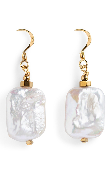 Arran Bay Keshi Pearl Drop Earrings