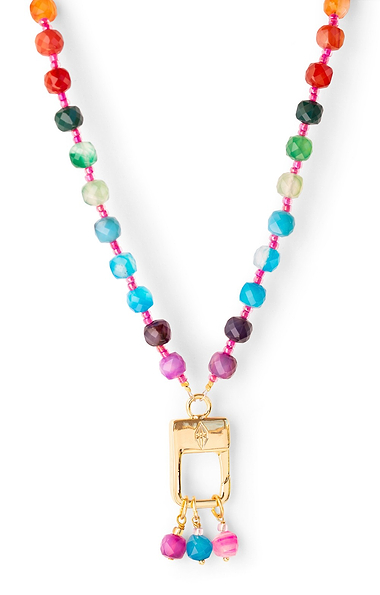 Arran Bay Multi-Agate Charm Necklace