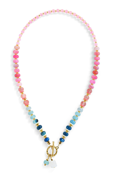 Arran Bay Mixed Agate Disc Necklace