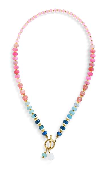 Arran Bay Mixed Agate Disc Necklace