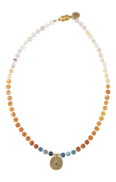 Arran Bay Compass Agate Pendant Necklace