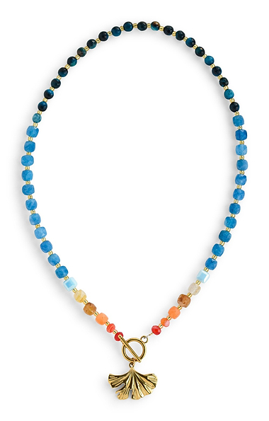 Arran Bay Anna Ginkgo Agate Necklace
