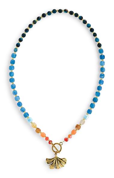 Arran Bay Anna Ginkgo Agate Necklace