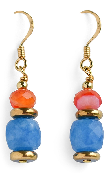 Arran Bay Ginko Agate Earrings