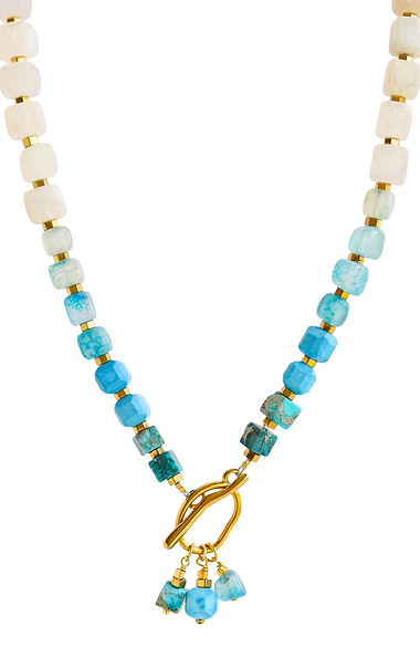 Arran Bay Ocean Agate Toggle Necklace