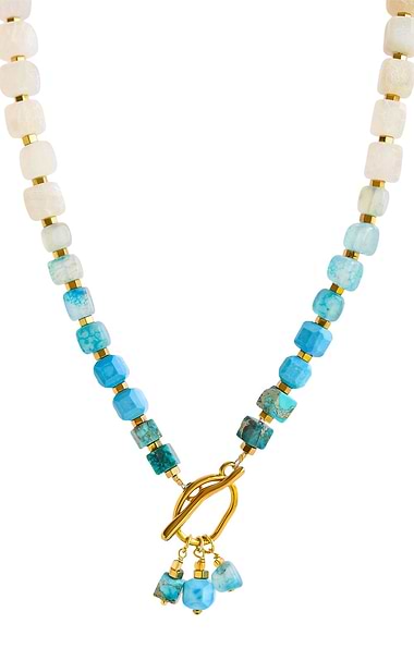 Arran Bay Ocean Agate Toggle Necklace