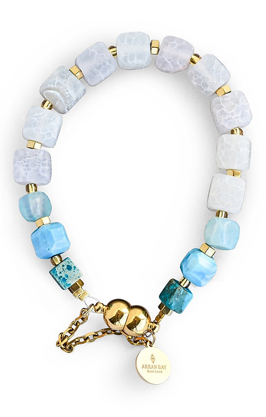 Arran Bay Ocean Agate Stone Bracelet